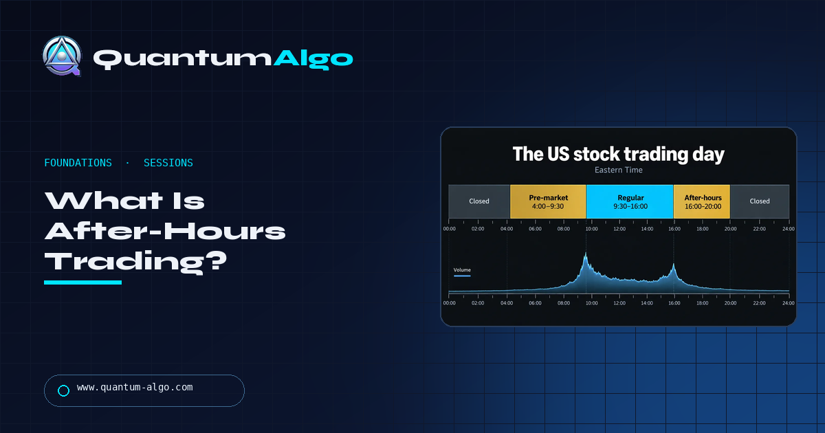 What Is After-Hours Trading? Extended Hours, Earnings Gaps and Why the Spread Is the Catch — Quantum Algo guide