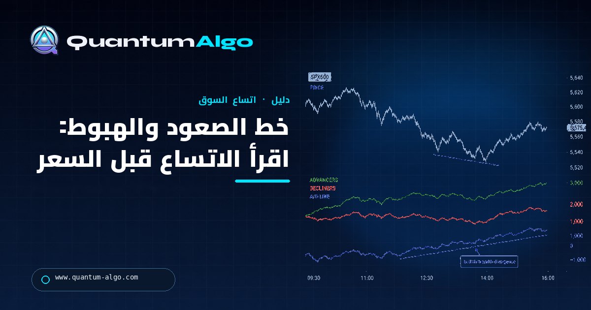 ما هو خط الصعود والهبوط وكيف تستخدمه؟ — دليل تداول Quantum Algo