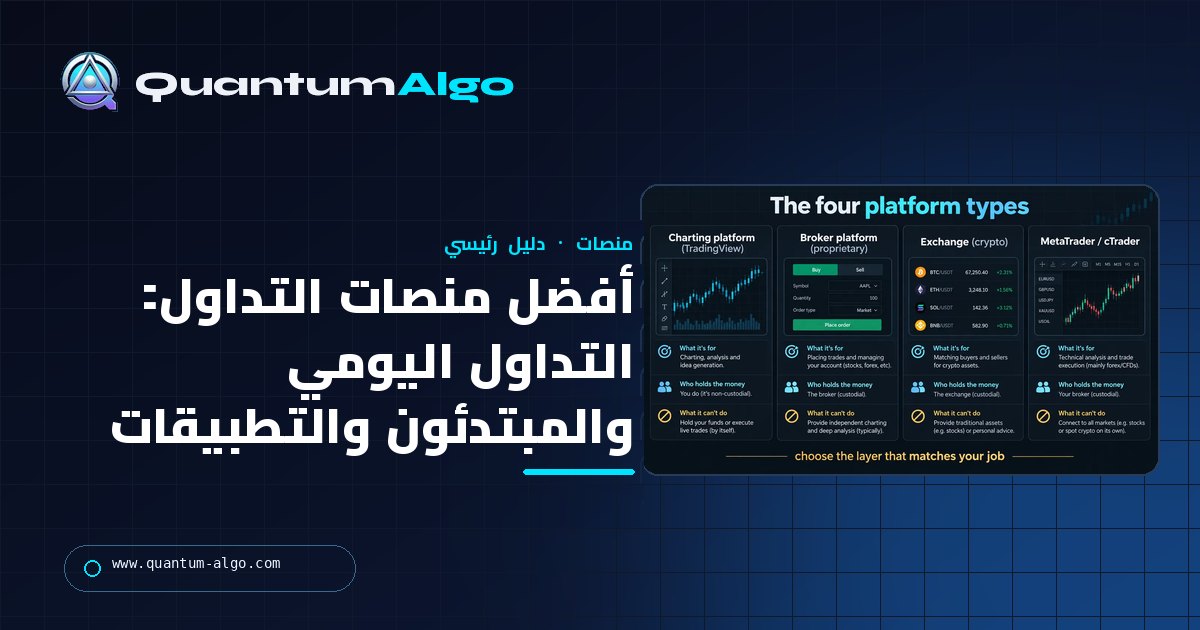 أفضل منصات التداول: للتداول اليومي، وللمبتدئين، وعلى هاتفك — دليل Quantum Algo