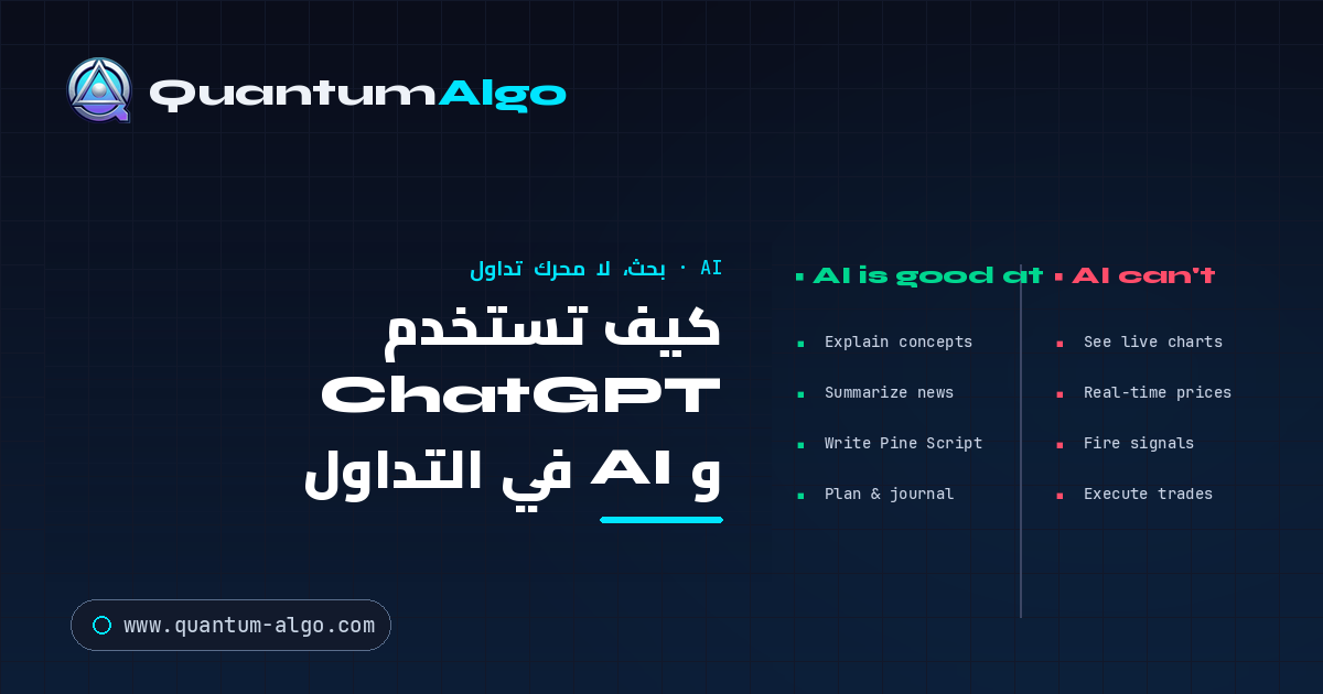 كيف تستخدم ChatGPT و AI في التداول — Quantum Algo