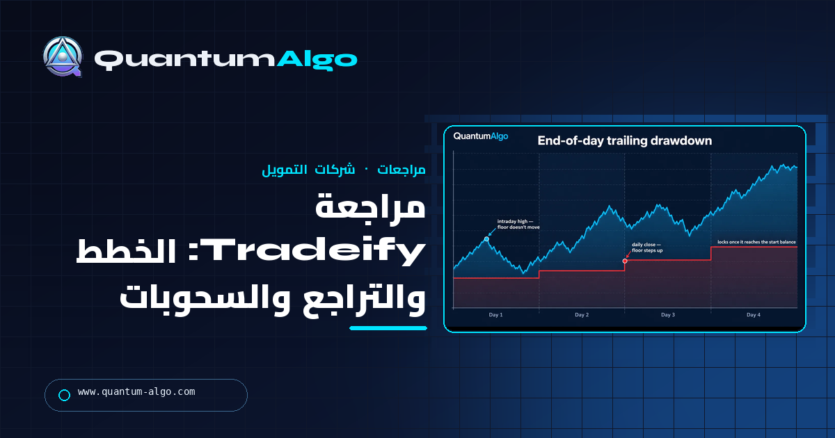 مراجعة Tradeify: Growth vs Select vs Lightning، والتراجع، وقواعد السحب، وحكمنا — دليل Quantum Algo