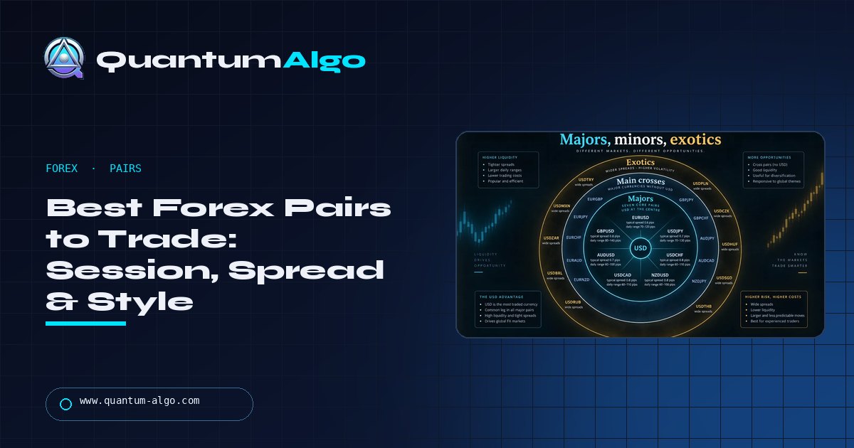 Best Forex Pairs to Trade: By Session, Spread, Volatility and Style — Quantum Algo guide