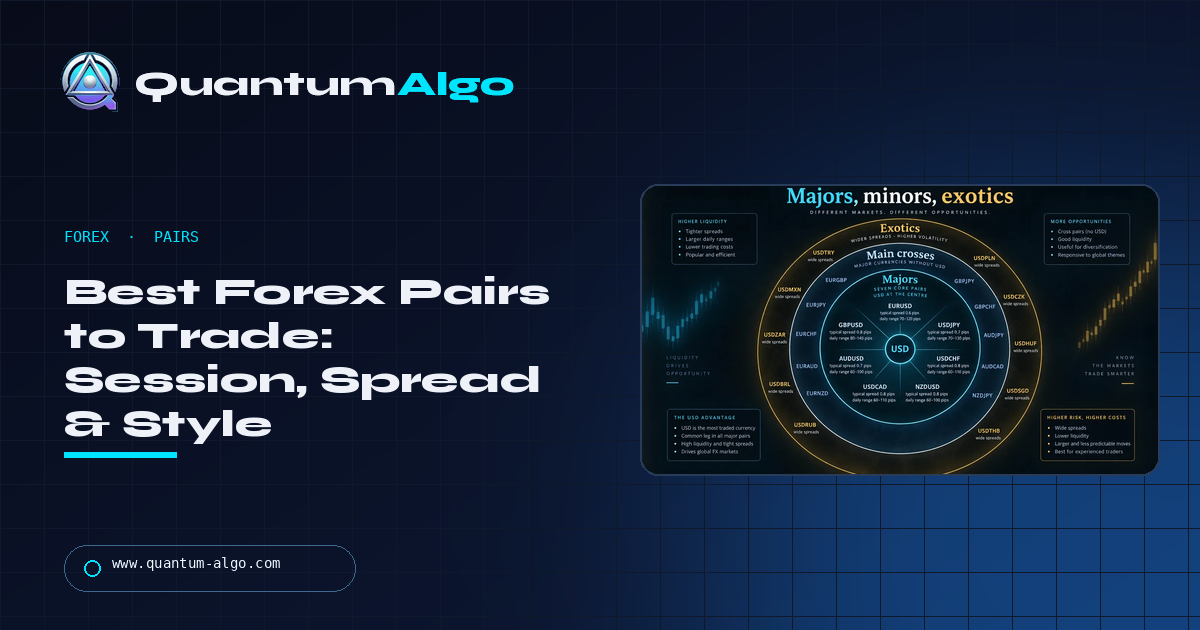 Best Forex Pairs to Trade: By Session, Spread, Volatility and Style — Quantum Algo guide