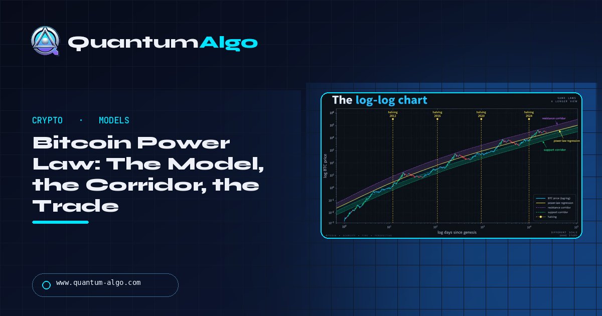 Bitcoin Power Law: What the Model Says, What It Doesn't, and How a Trader Uses It — Quantum Algo guide