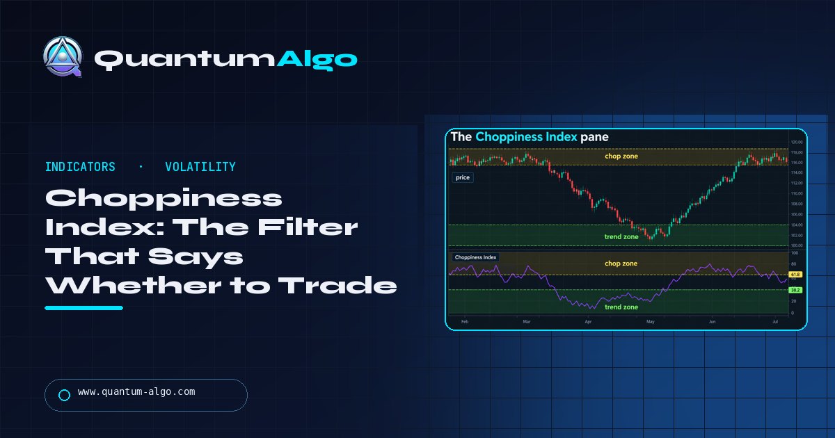 Choppiness Index: The Indicator That Tells You Whether to Trade, Not Which Way — Quantum Algo guide