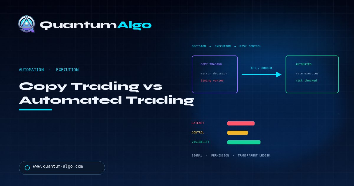Copy Trading vs. automatisiertes Trading: Was ist der Unterschied? — Quantum Algo Trading-Guide