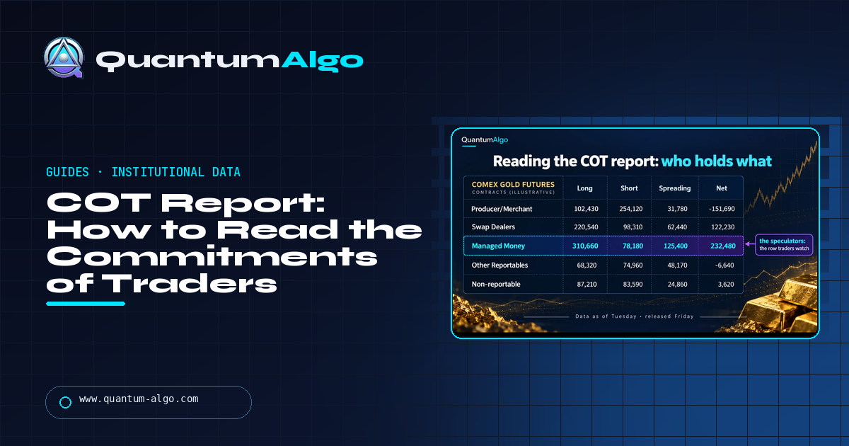 COT Report: How to Read the Commitments of Traders for Gold, Forex and Futures — Quantum Algo guide