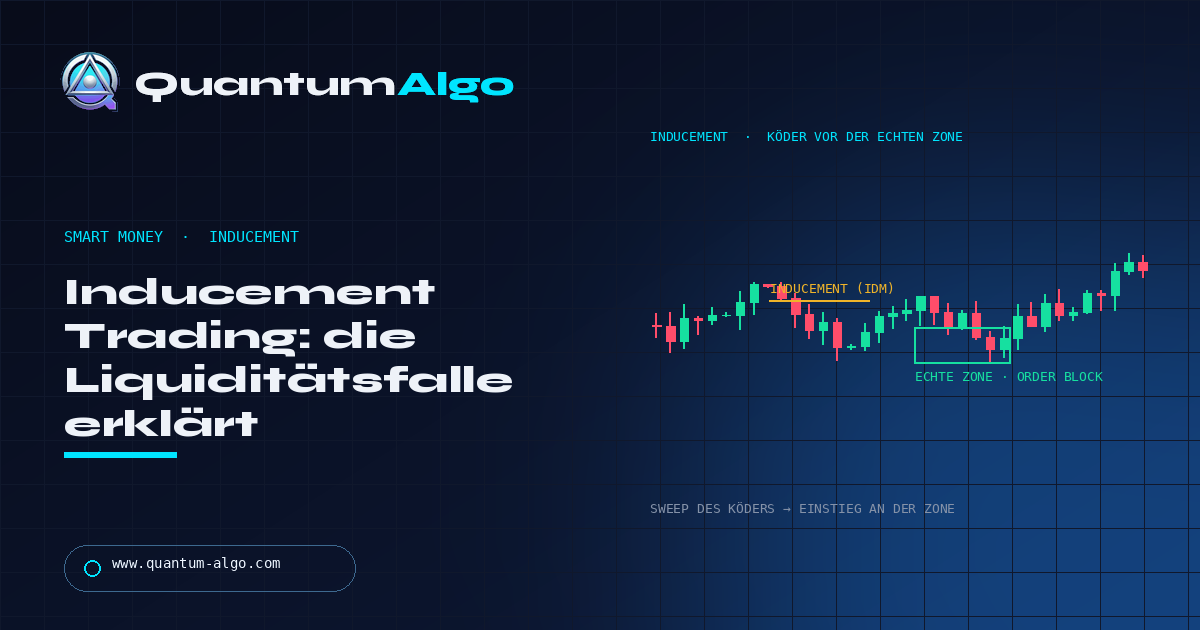 Inducement Trading: die Liquiditätsfalle vor der echten Bewegung — Quantum Algo guide