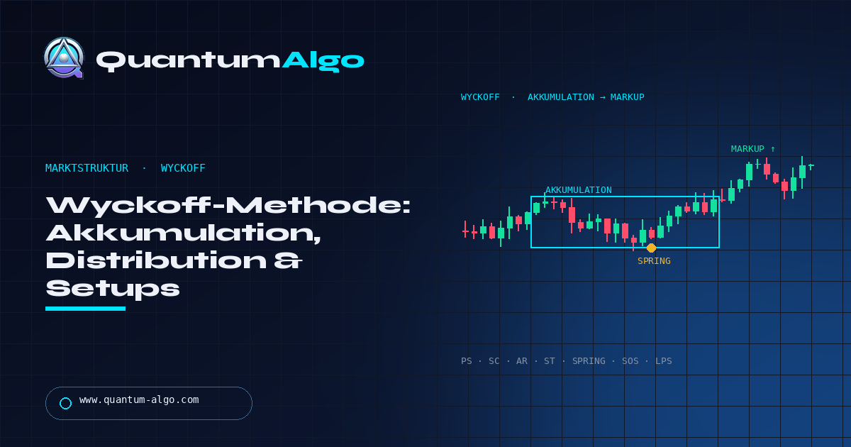Wyckoff-Methode: Der komplette Guide zur institutionellen Marktmethodik — Quantum Algo guide
