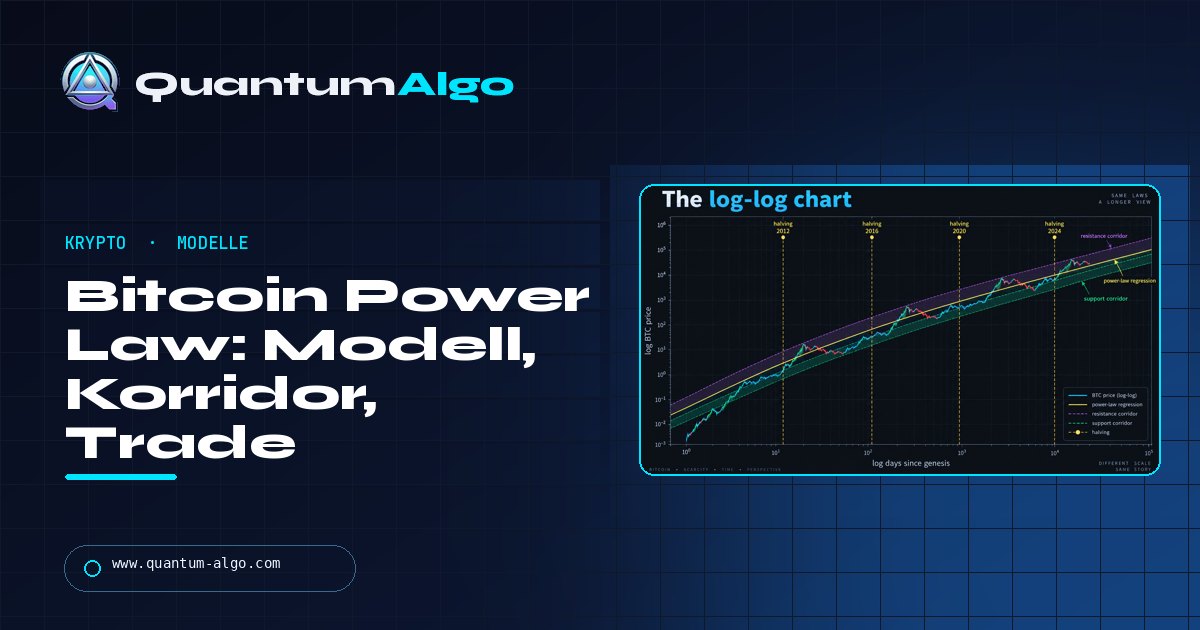 Bitcoin Power Law: Was das Modell sagt, was nicht, und wie ein Trader es nutzt — Quantum Algo Guide