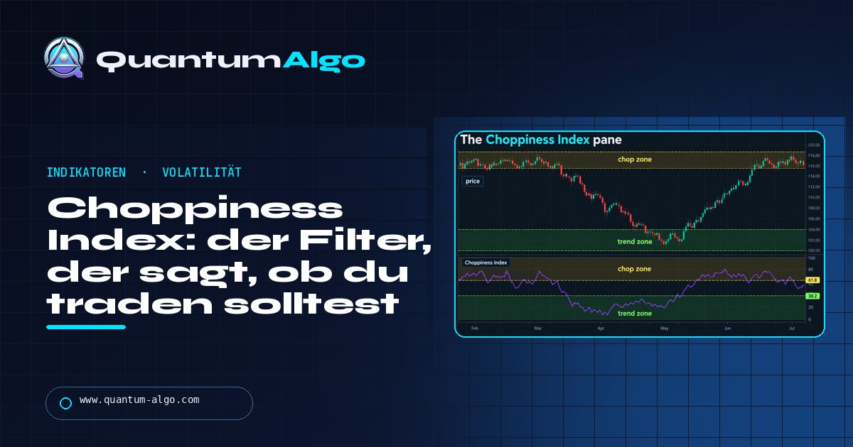 Choppiness Index: der Indikator, der dir sagt, ob du traden solltest, nicht in welche Richtung — Quantum Algo Guide