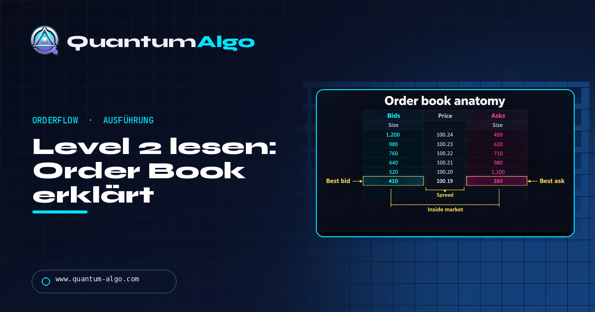 Level 2 lesen: Das Order Book für Trader erklärt — Quantum Algo Guide