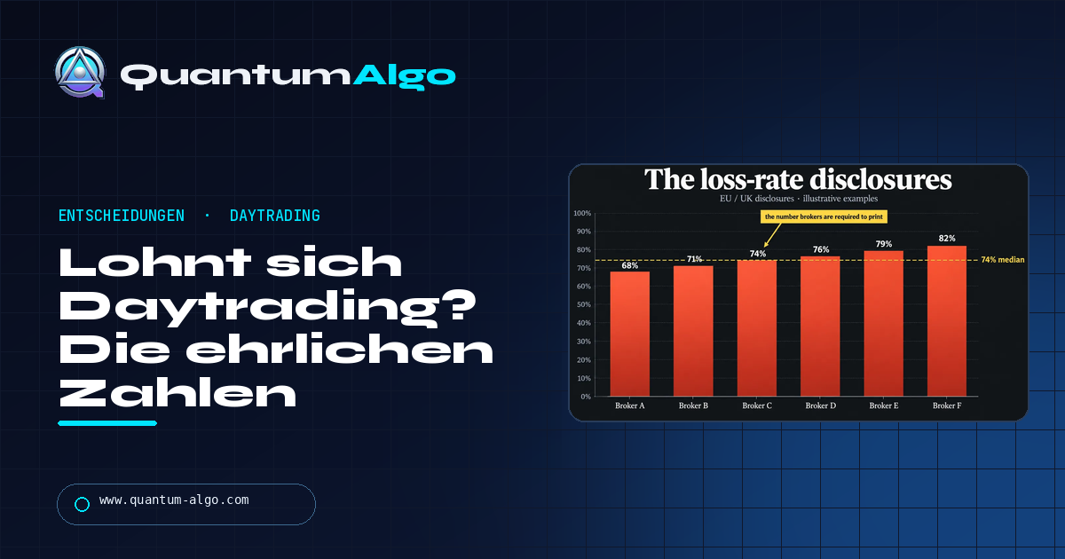 Lohnt sich Daytrading? Die ehrliche Antwort mit Verlustquoten, J-Kurve und Arithmetik — Quantum Algo Guide
