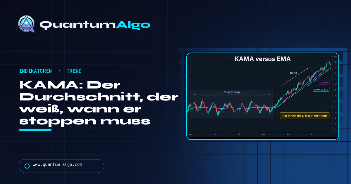 Kaufman Adaptive Moving Average (KAMA): Der Durchschnitt, der weiß, wann er stoppen muss — Quantum Algo Guide