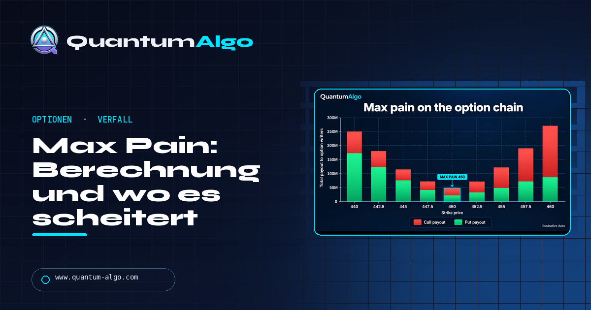 Max Pain bei Optionen: Berechnung, warum Preis daran pinnen kann und wo die Theorie scheitert — Quantum Algo Guide