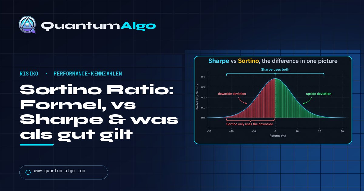 Sortino Ratio: Was sie misst, wie sie sich von Sharpe unterscheidet und was eine gute Sortino Ratio ist — Quantum Algo Guide