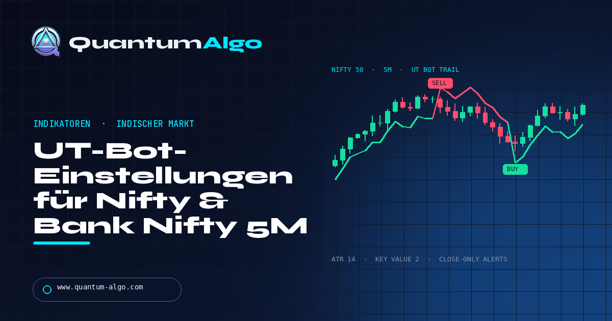 UT Bot Alerts: Beste Einstellungen für den indischen Markt — Nifty & Bank Nifty im 5-Minuten-Chart — Quantum Algo Guide