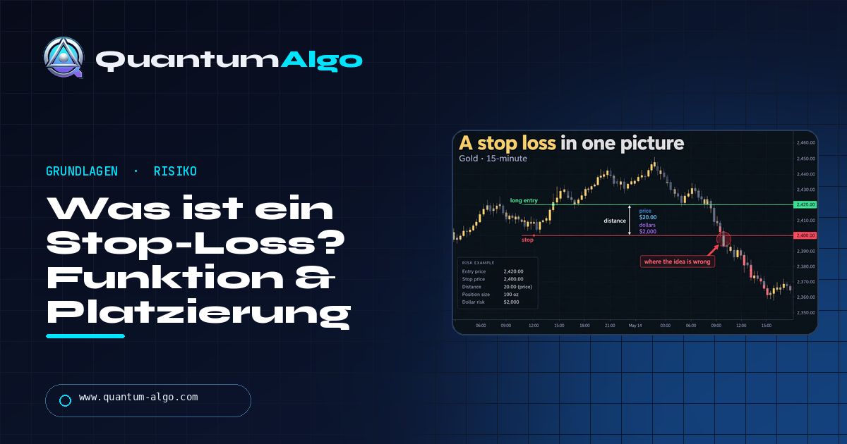 Was ist ein Stop-Loss? Wie er funktioniert, wo du ihn setzt und welcher Ordertyp dich wirklich schützt — Quantum Algo Guide
