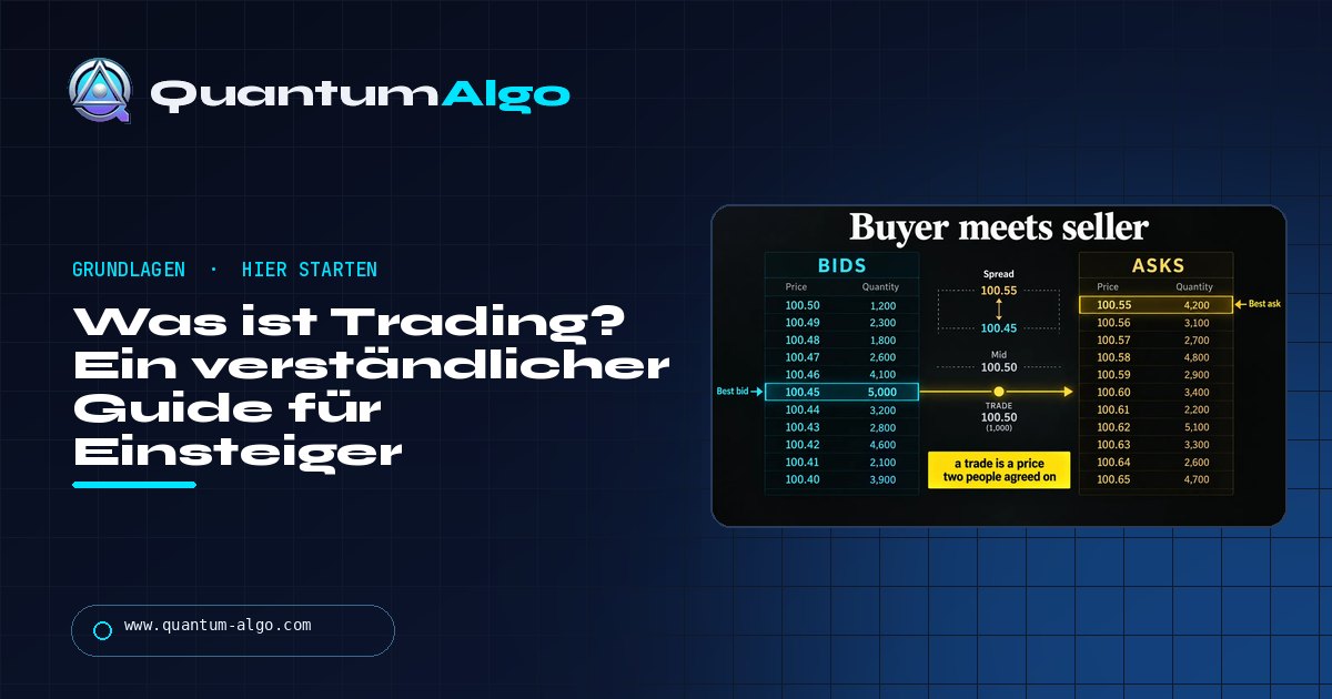 Was ist Trading? Wie Märkte, Trades und Trader wirklich funktionieren — Quantum Algo Guide
