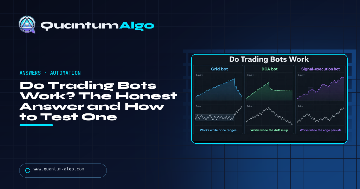 Do Trading Bots Work? The Honest Answer, the Four Things That Decide It, and How to Test One — Quantum Algo guide