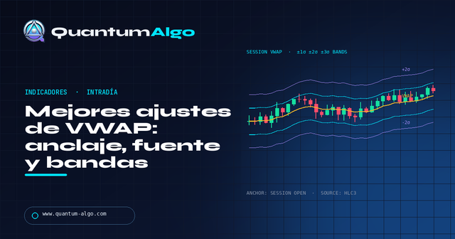 Mejores ajustes de VWAP: anclaje, fuente y bandas — Guía premium