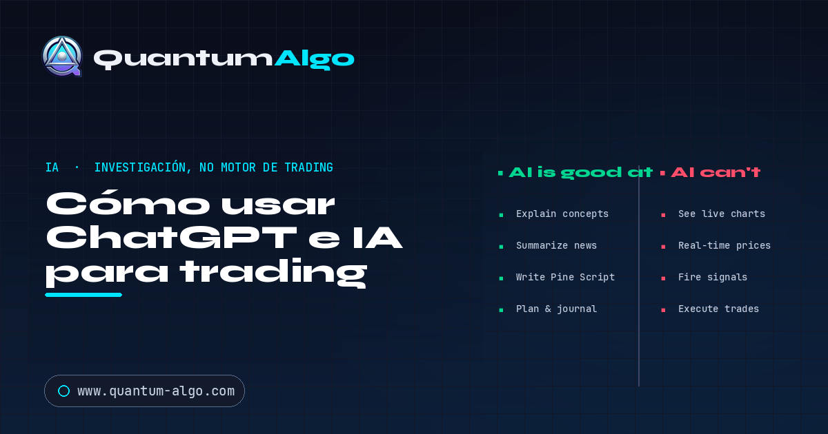 Cómo usar ChatGPT e IA para trading — Quantum Algo