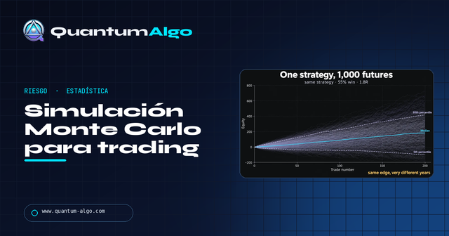 Simulación Monte Carlo en trading: drawdown y ruina — Guía premium