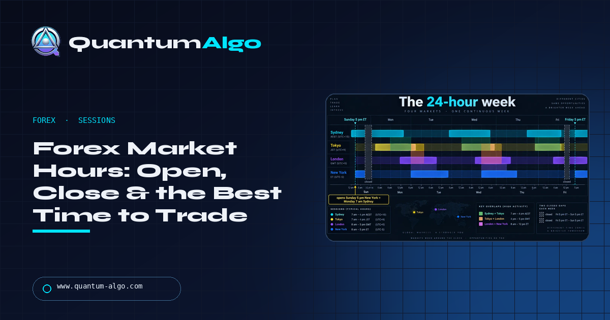 Forex Market Hours: When the Forex Market Opens, Closes and Actually Moves — Quantum Algo guide