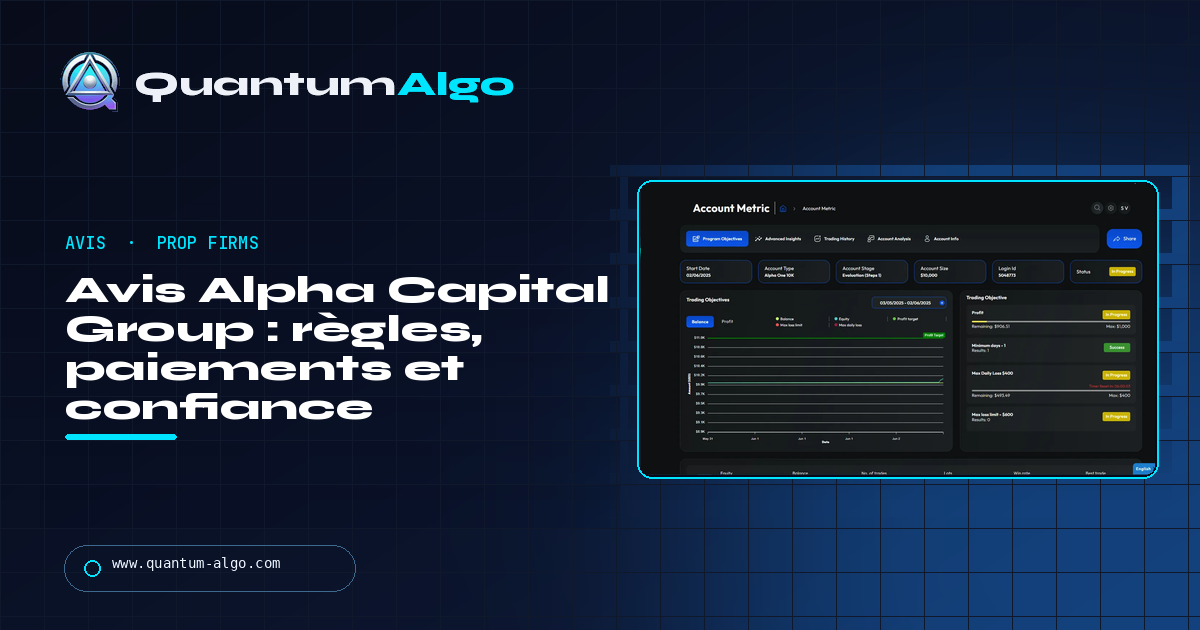 Avis Alpha Capital Group : règles, prix, paiements et problèmes de confiance — guide Quantum Algo