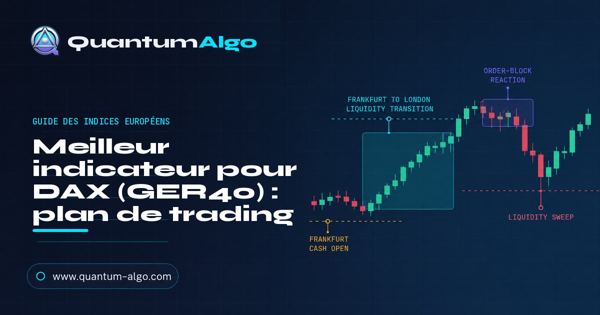 Meilleur indicateur pour DAX (GER40) — guide de liquidité de session Francfort-Londres