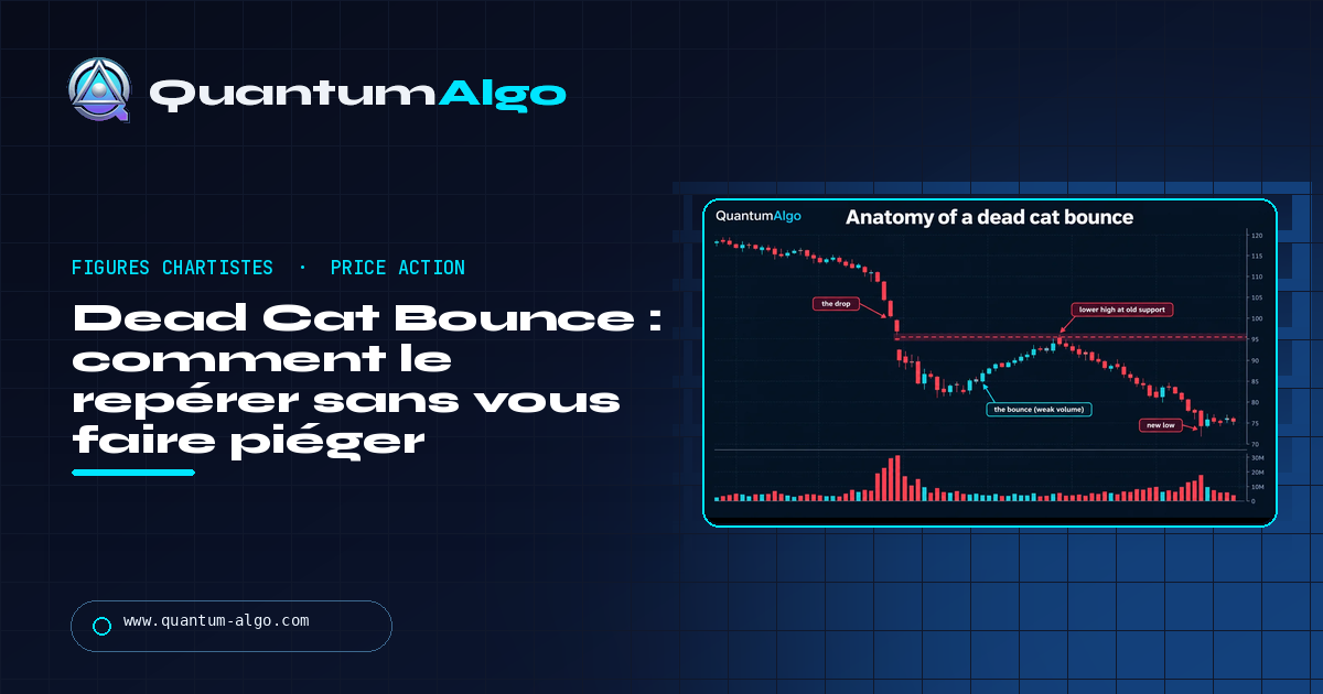 Dead Cat Bounce : ce que c’est, comment le repérer et comment ne pas vous faire piéger — guide Quantum Algo