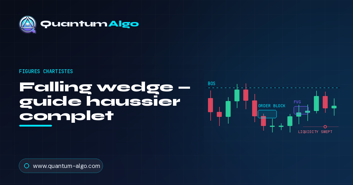 Figure falling wedge : le guide complet du retournement et de la continuation haussiers
