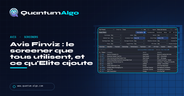 Avis Finviz : gratuit vs Elite, screener et verdict — Guide premium