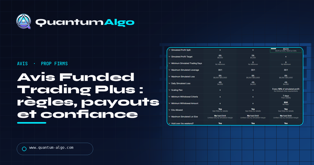Avis Funded Trading Plus : règles, prix et payouts — Guide premium