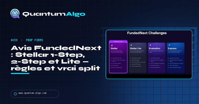 Avis FundedNext : règles, frais, payout et verdict — Guide premium