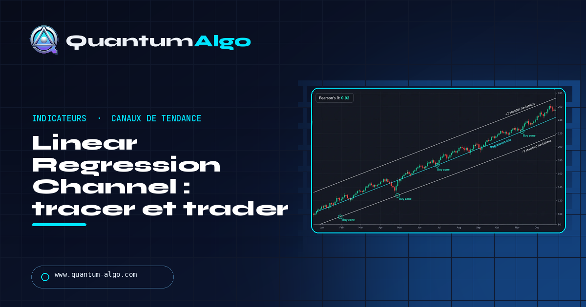 Linear Regression Channel : comment le tracer, le lire et le trader — guide Quantum Algo