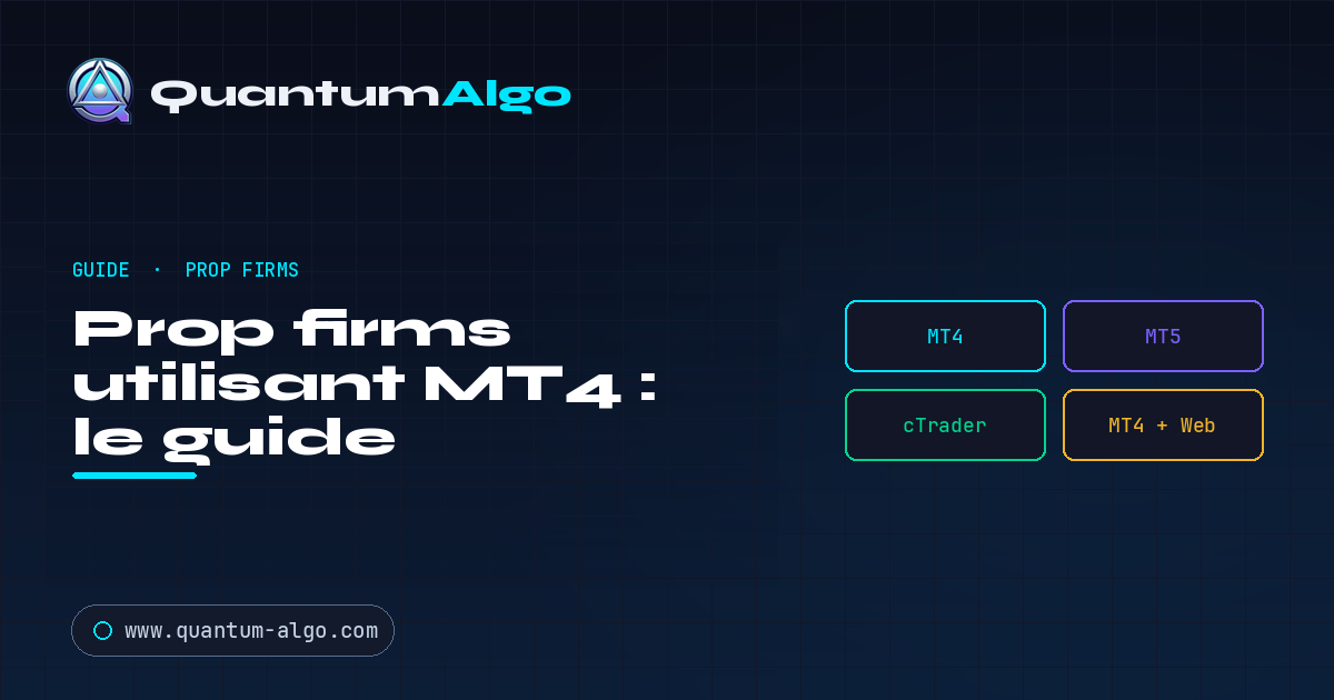 Prop firms utilisant MT4 : guide complet
