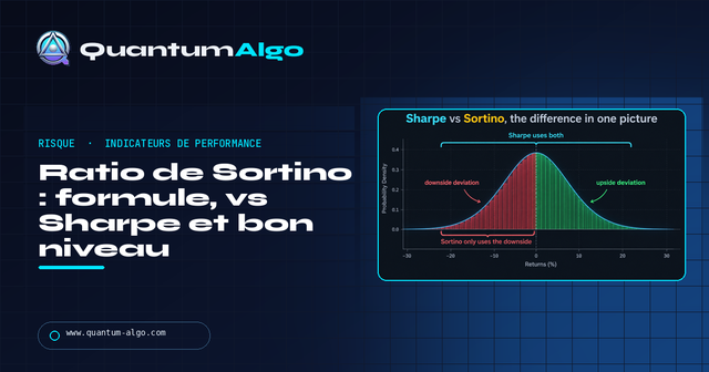 Ratio de Sortino : formule, vs Sharpe et bon niveau — Guide premium