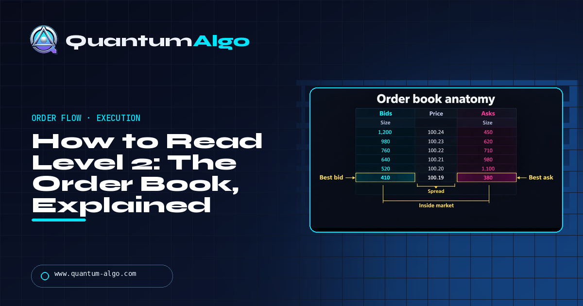 How to Read Level 2: The Order Book, Explained for Traders — Quantum Algo guide