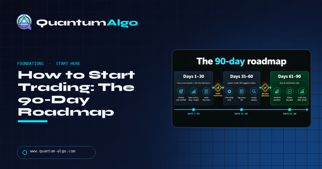 How to Start Trading: A 90-Day Roadmap (One Market, Fifty Paper Trades, Then Live) — Premium Guide