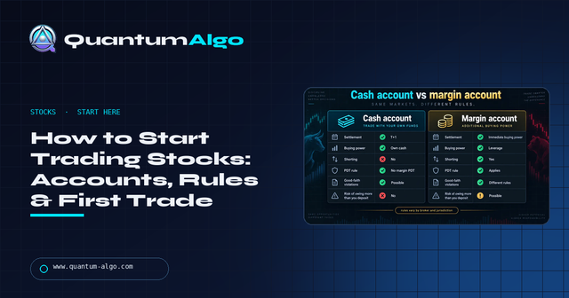 How to Start Trading Stocks: Accounts, Rules, Your First Trade, and the Week That Follows — Premium Guide