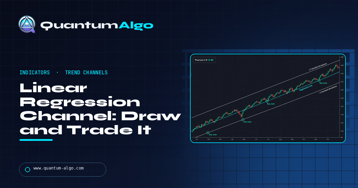 Linear Regression Channel: How to Draw, Read and Trade It — Quantum Algo guide