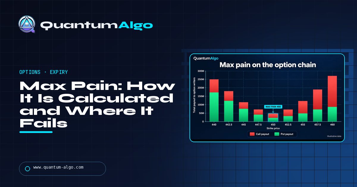 Max Pain in Options: How It Is Calculated, Why Price Can Pin to It and Where the Theory Fails — Quantum Algo guide