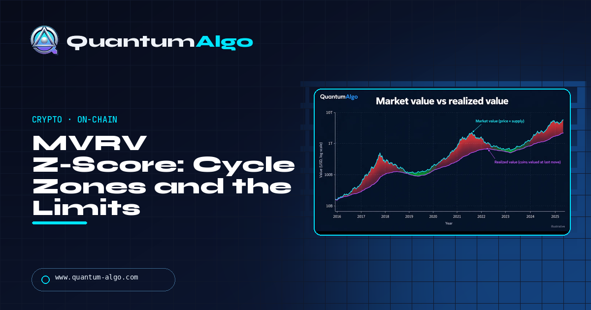 MVRV Z-Score: What It Is, How to Read It, the Cycle Zones and the Limits — Quantum Algo guide