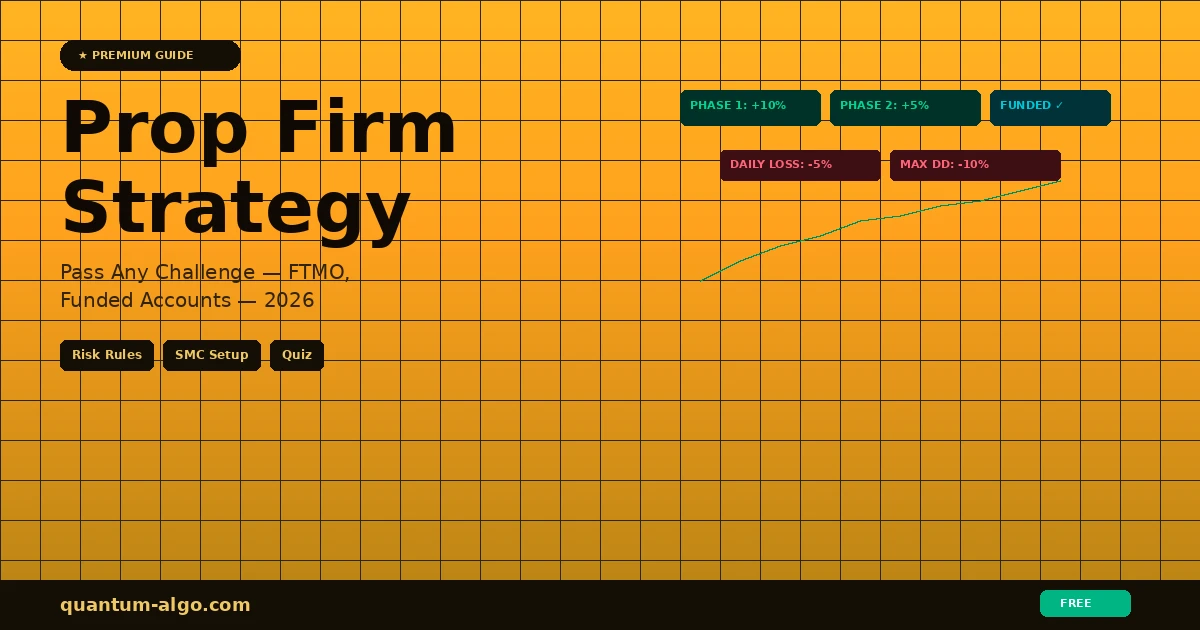 Estratégia Prop Firm Trading 2026 — Passar FTMO Conta Funded Desafio Guia