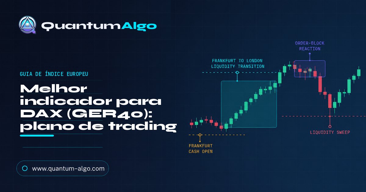 Melhor indicador para DAX (GER40) — guia de liquidez da sessão Frankfurt-Londres