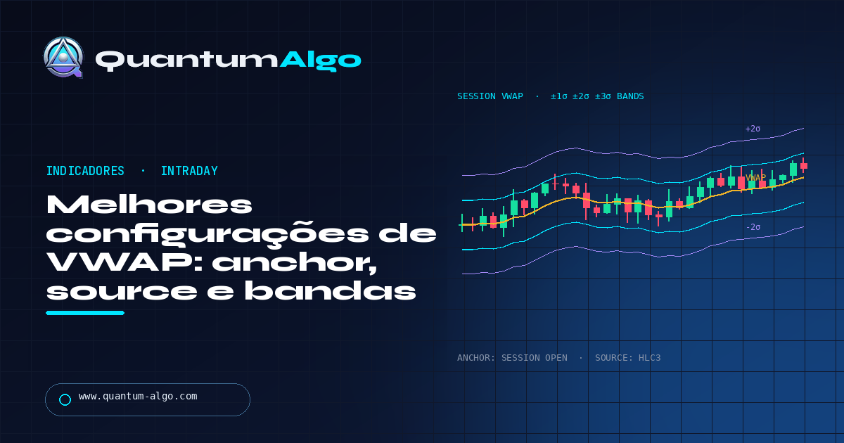 Melhores configurações de VWAP para intraday: por que as 3 linhas e as bandas importam — guia da Quantum Algo