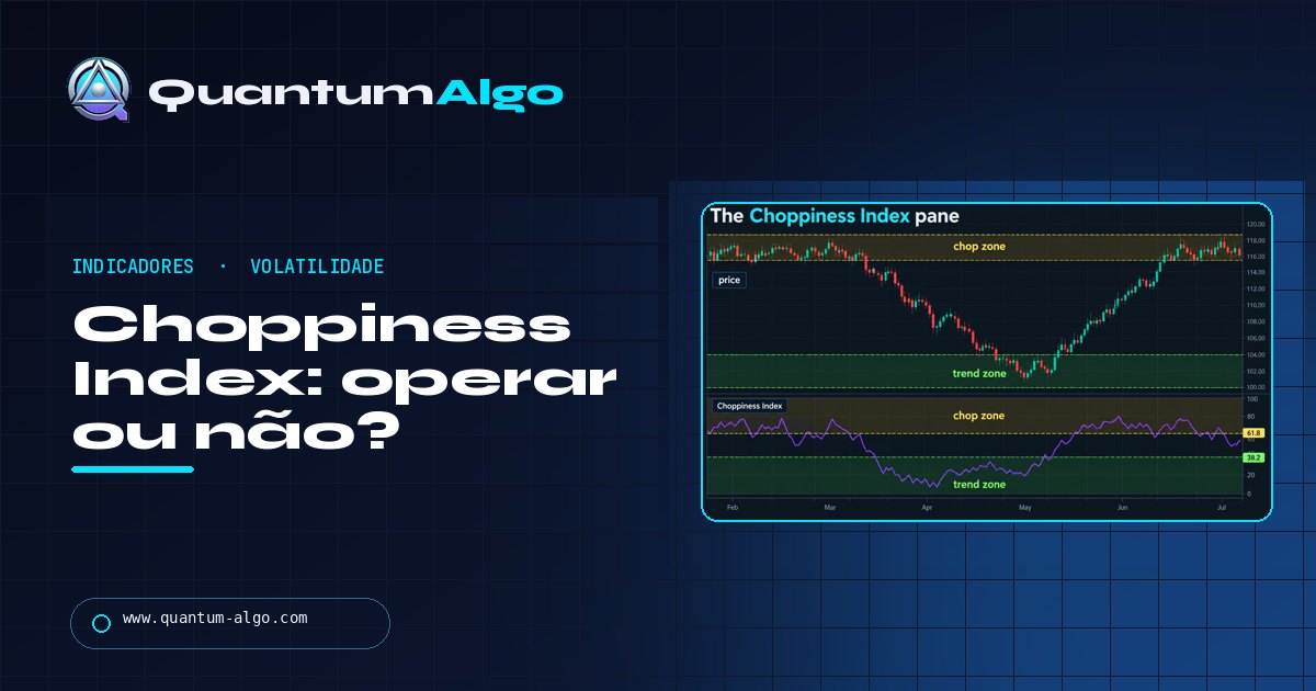 Choppiness Index: o indicador que diz se você deve operar, não para qual lado — guia da Quantum Algo