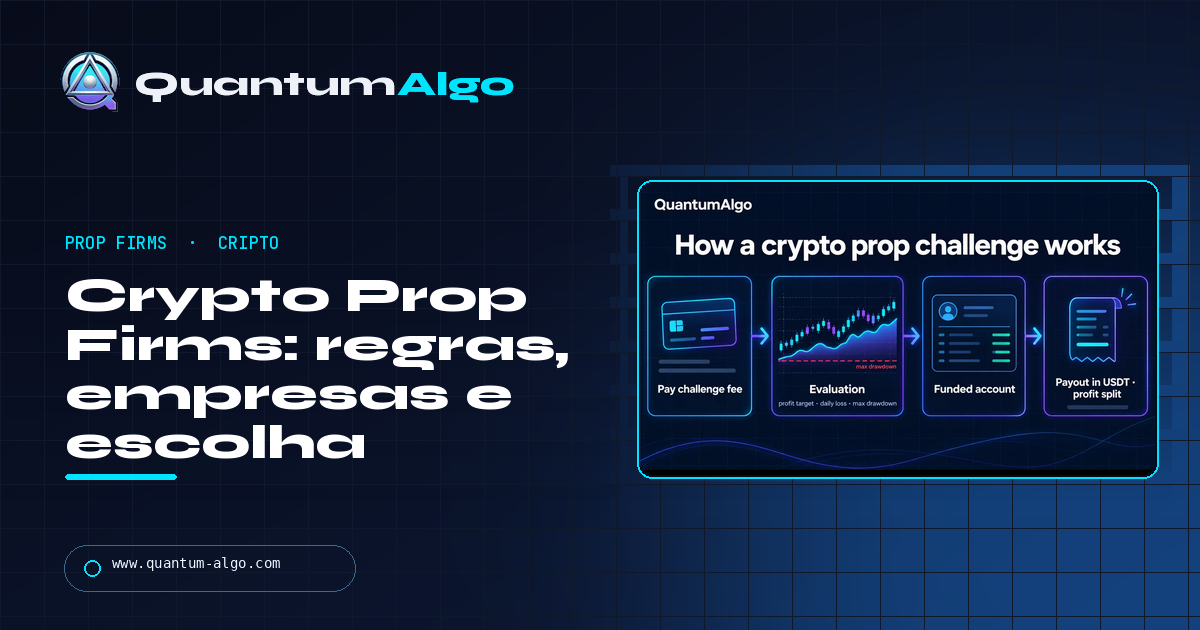 Crypto prop firms: como funcionam, as empresas, as regras e como escolher — guia da Quantum Algo