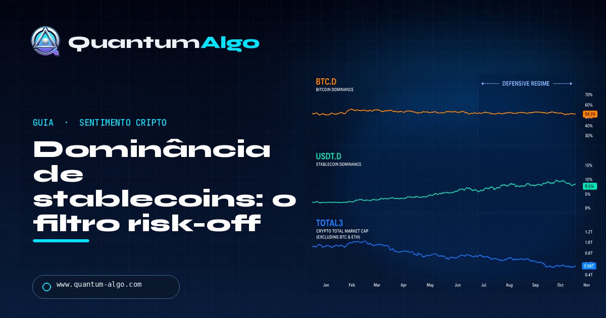 O que é dominância de stablecoins e como operar? — Guia de trading da Quantum Algo